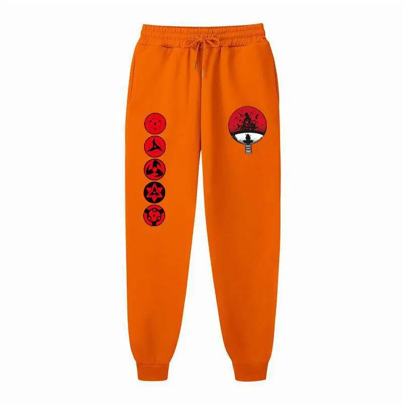 Naruto Men Velvet Pants with Eye Logo - Image 17