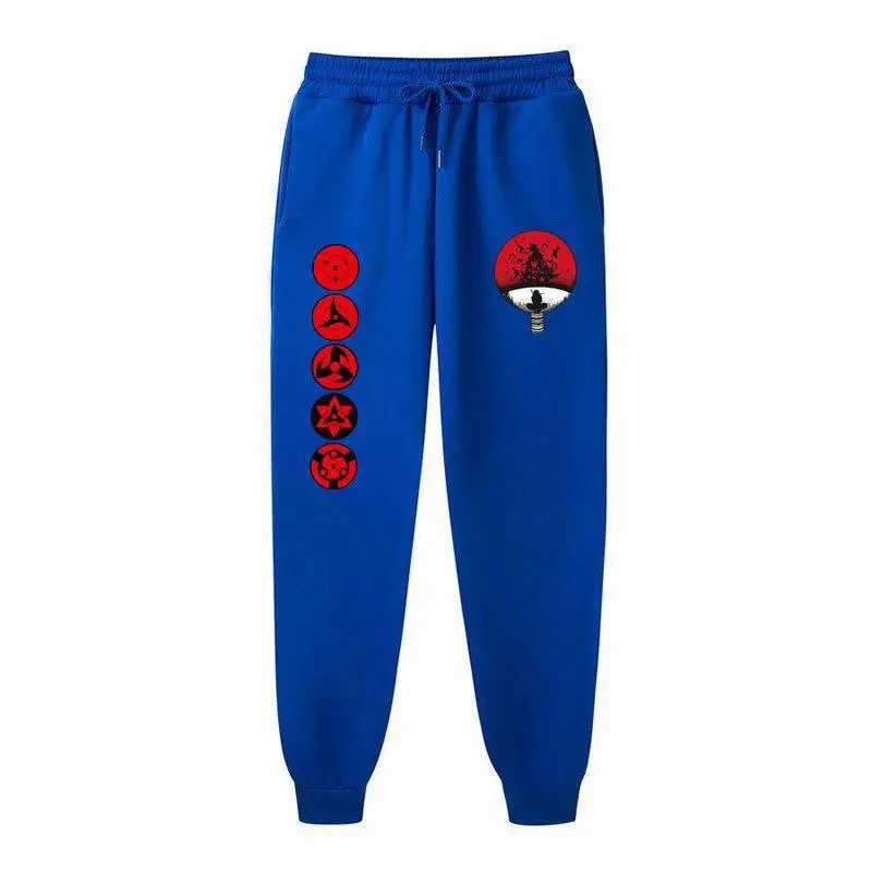 Naruto Men Velvet Pants with Eye Logo - Image 21
