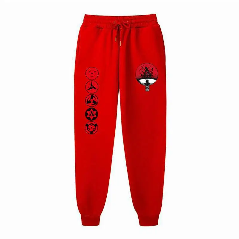 Naruto Men Velvet Pants with Eye Logo - Image 24