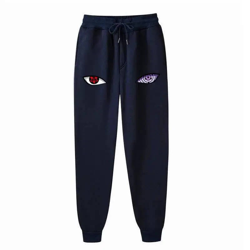 Naruto Men Velvet Pants with Eye Logo - Image 4
