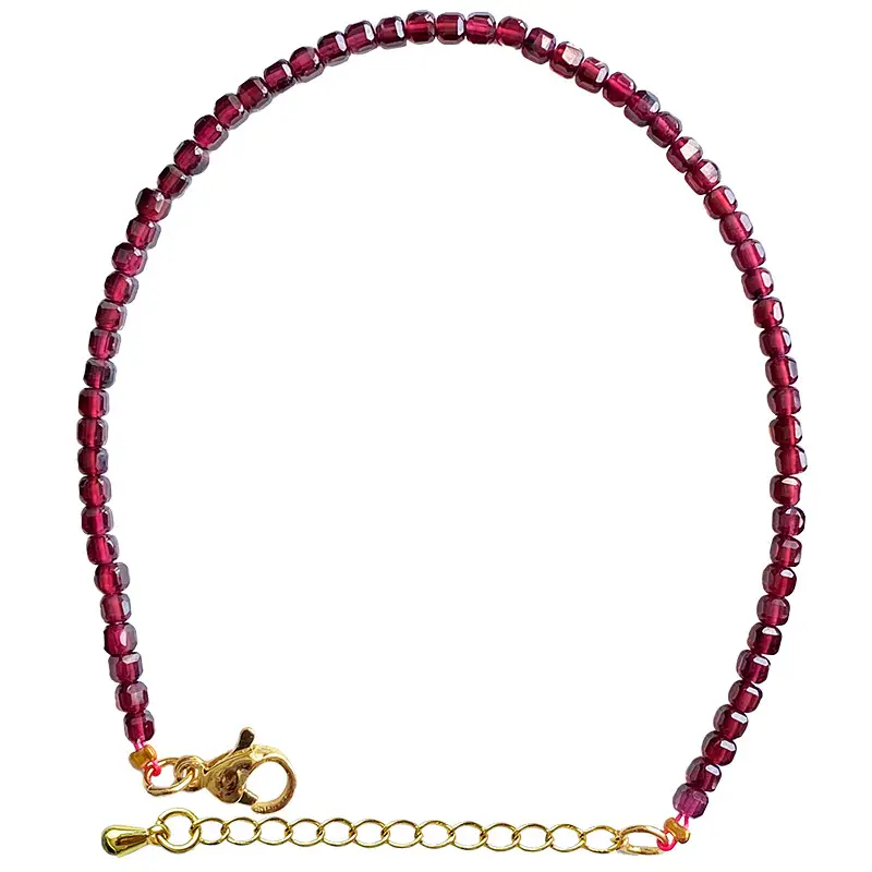 Jingyao Red Garnet Adjustable Bracelet for Women - Image 6