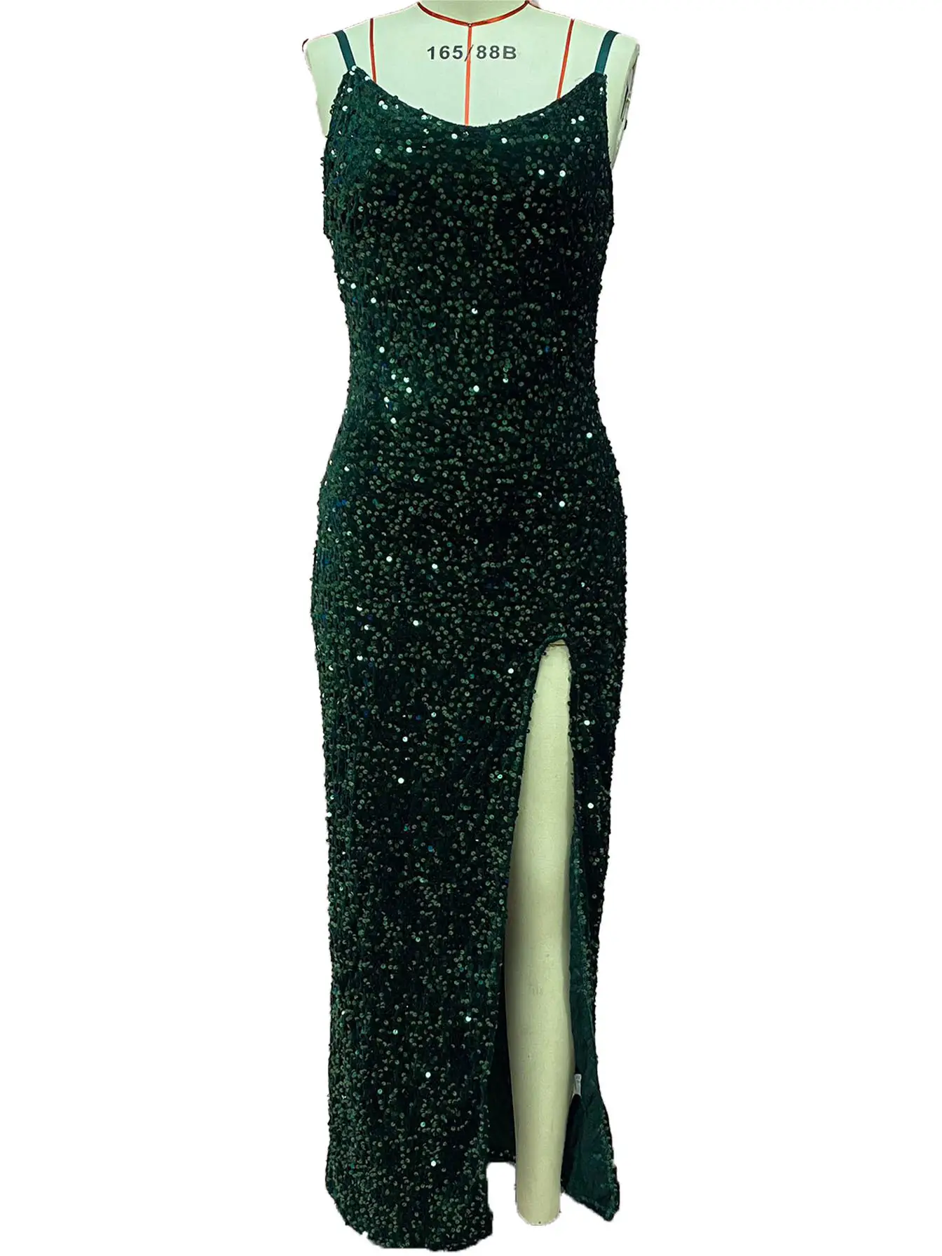 Women Sexy Sequin Split Dress Red European American — feature 15