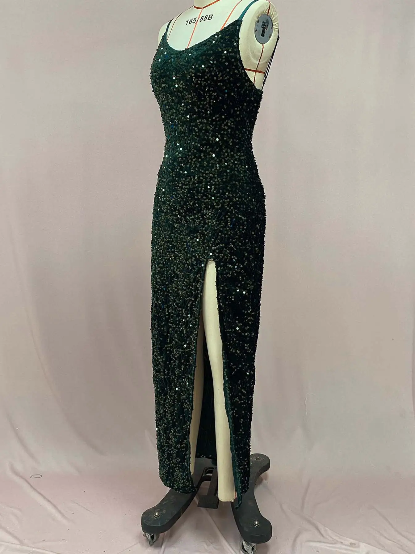 Women Sexy Sequin Split Dress Red European American — feature 17
