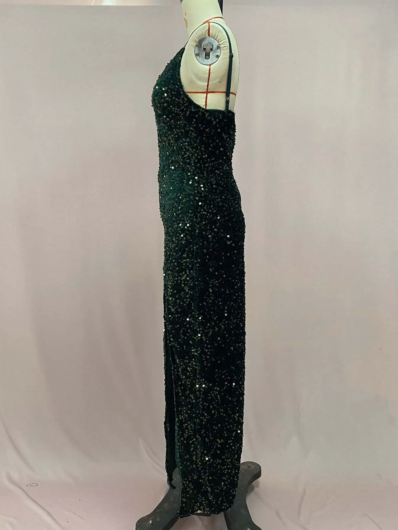 Women Sexy Sequin Split Dress Red European American — feature 18