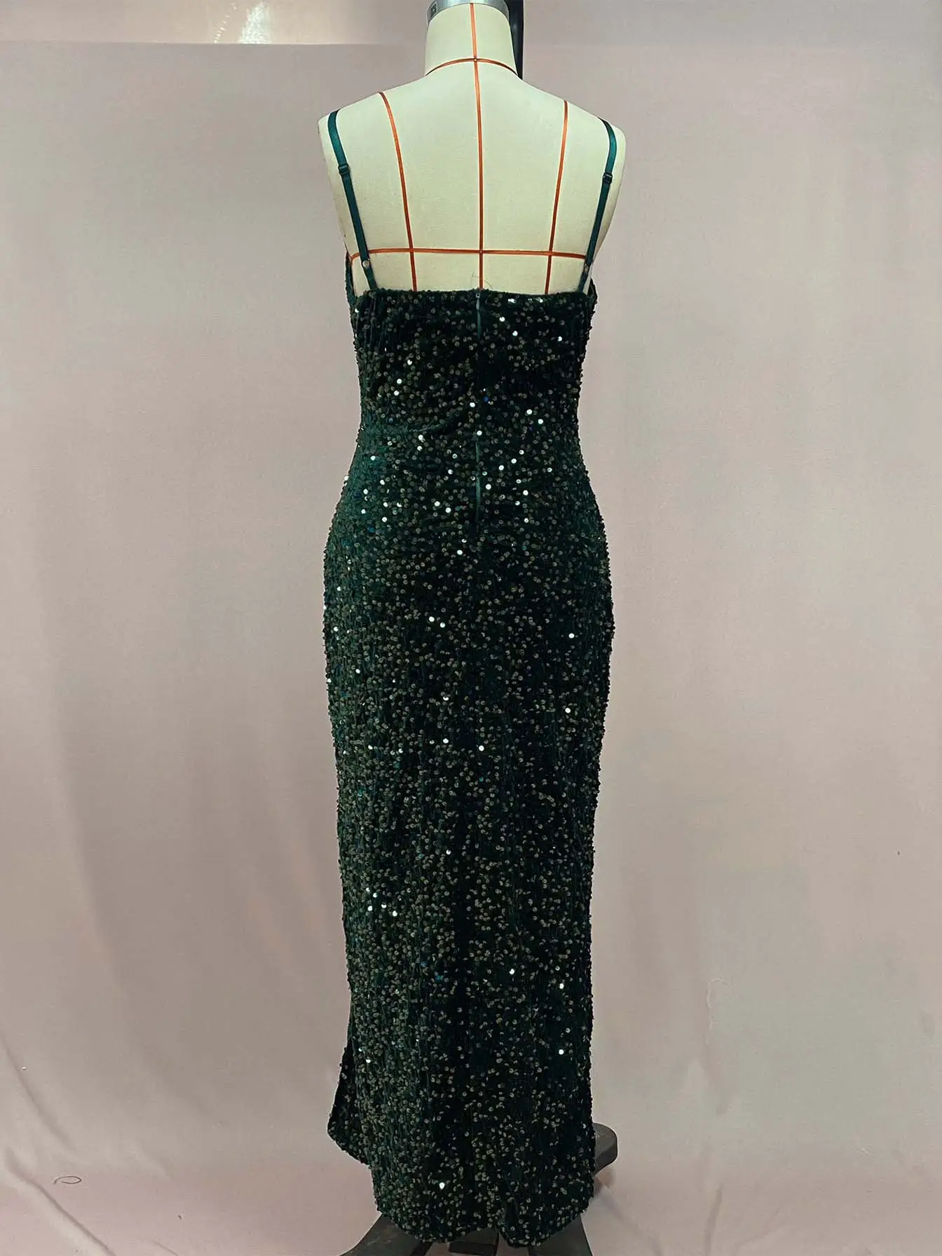 Women Sexy Sequin Split Dress Red European American — feature 19