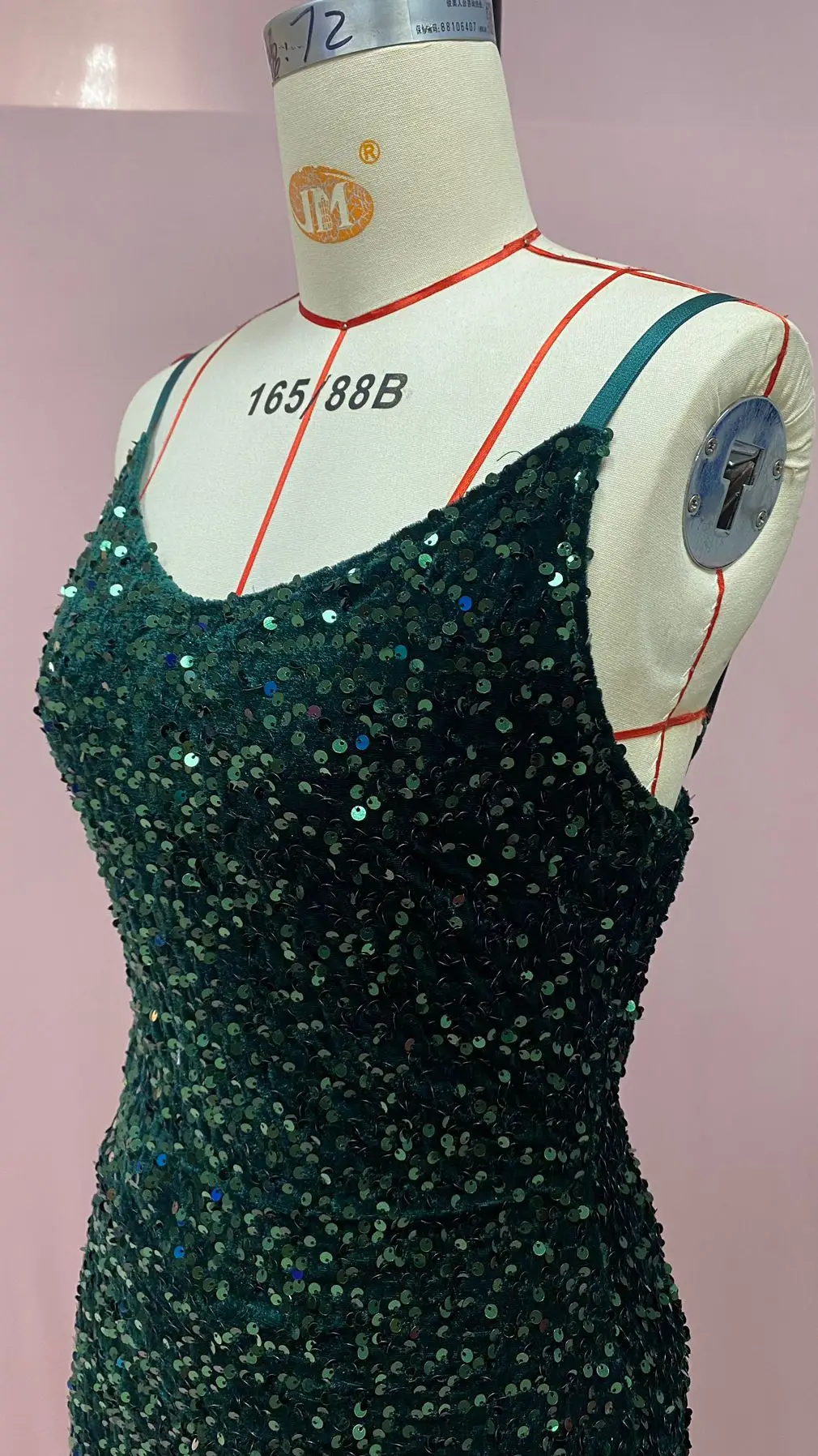 Women Sexy Sequin Split Dress Red European American — feature 21