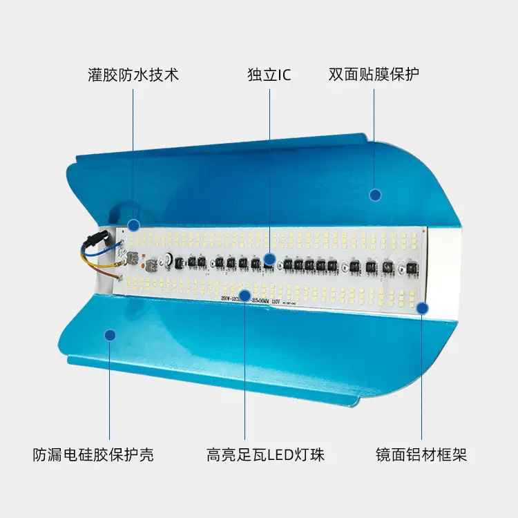 Led Iodine Tungsten Lamp 50W100W Outdoor Floodlight 235mm - Image 7