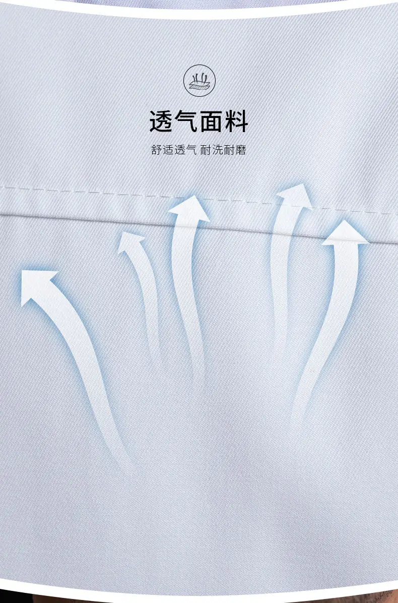 Men & Women White Long Sleeve Kitchen Wear Set — feature 6