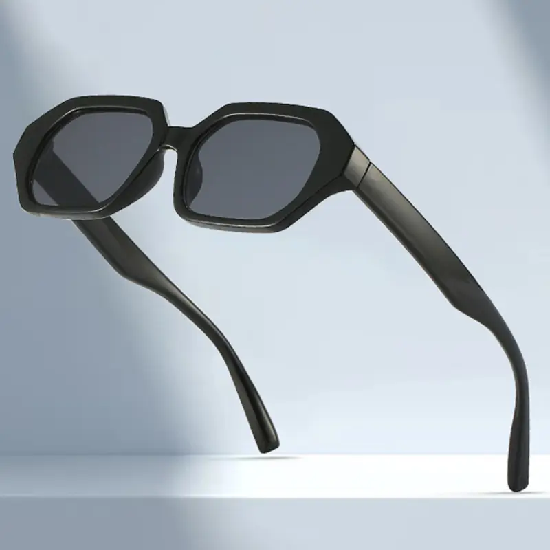 Rose Gold UV-Protecting Hip-Hop Sunglasses