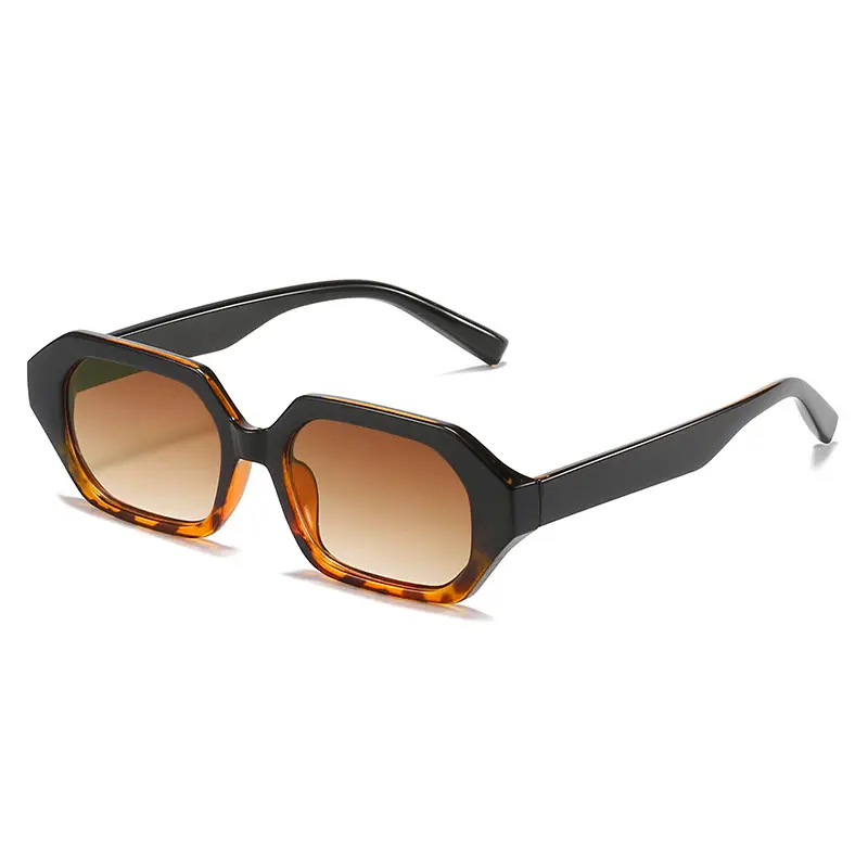 Rose Gold UV-Protecting Hip-Hop Sunglasses
