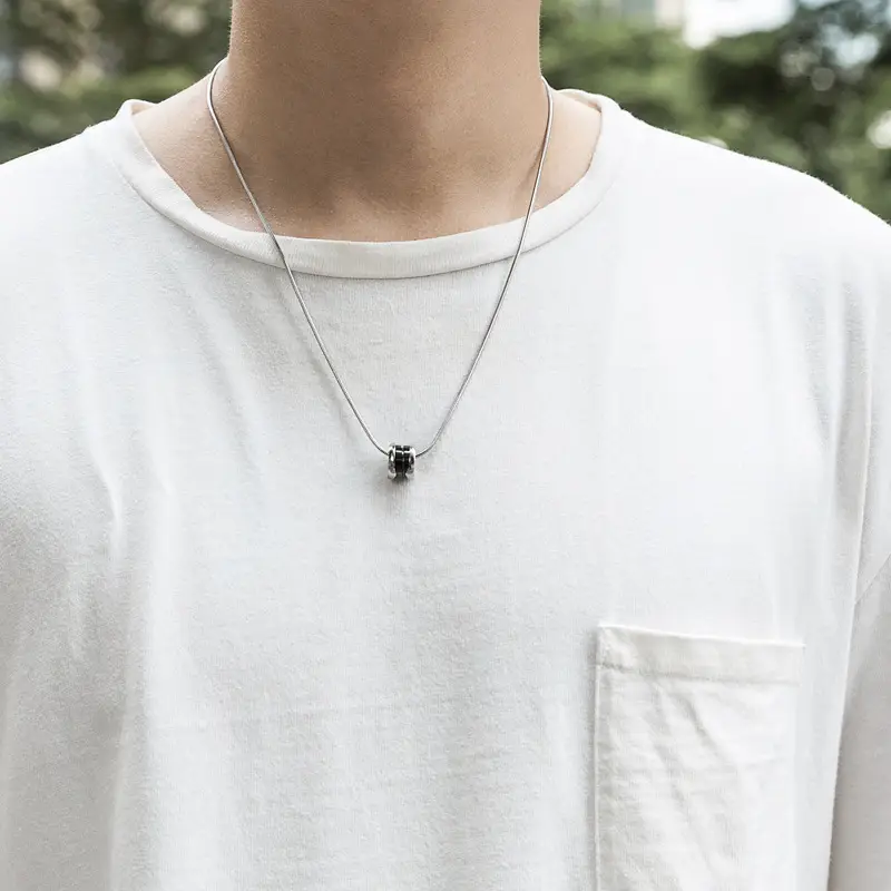 Titanium Steel Hip Hop Necklace for Men Women - Image 6