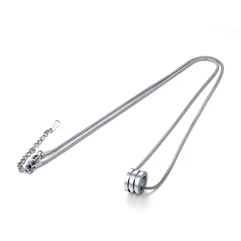 Titanium Steel Hip Hop Necklace for Men Women - Image 3