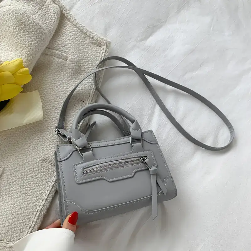 White Leather Shoulder Crossbody Bag for Women 2022 - Image 5