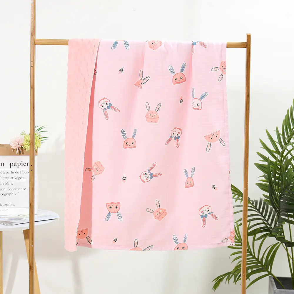 Baby Type a Safety Double Layer Blanket White Patterned - Image 10