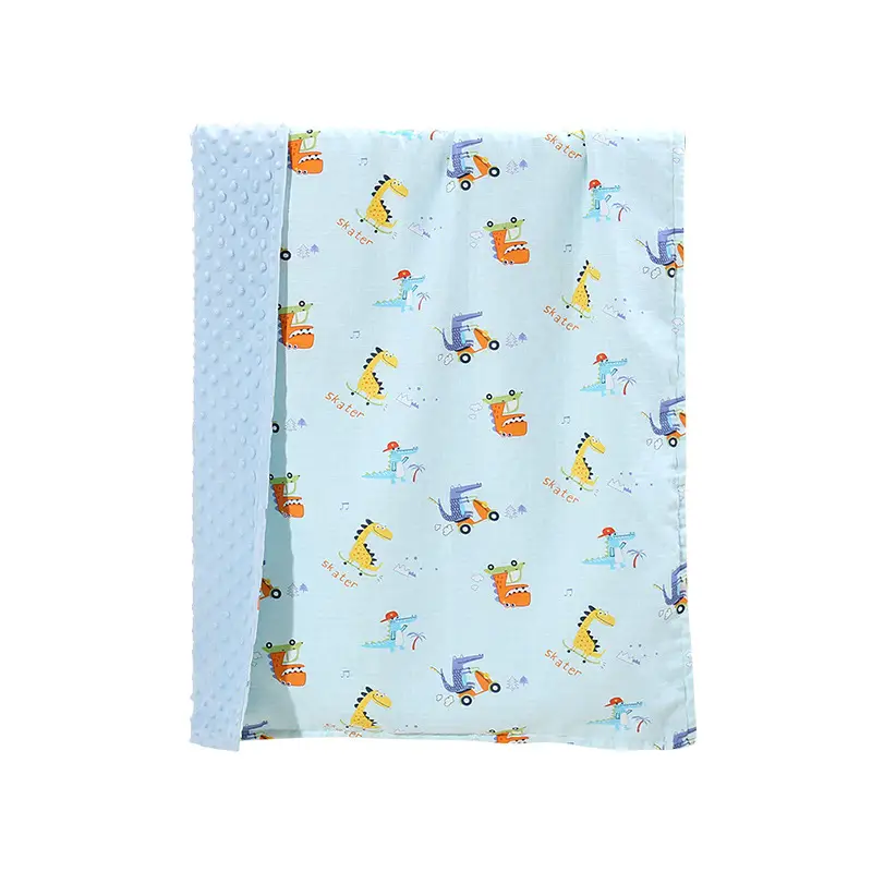 Baby Type a Safety Double Layer Blanket White Patterned - Image 13
