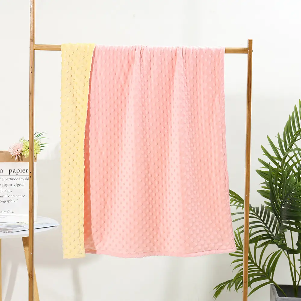 Baby Type a Safety Double Layer Blanket White Patterned - Image 6