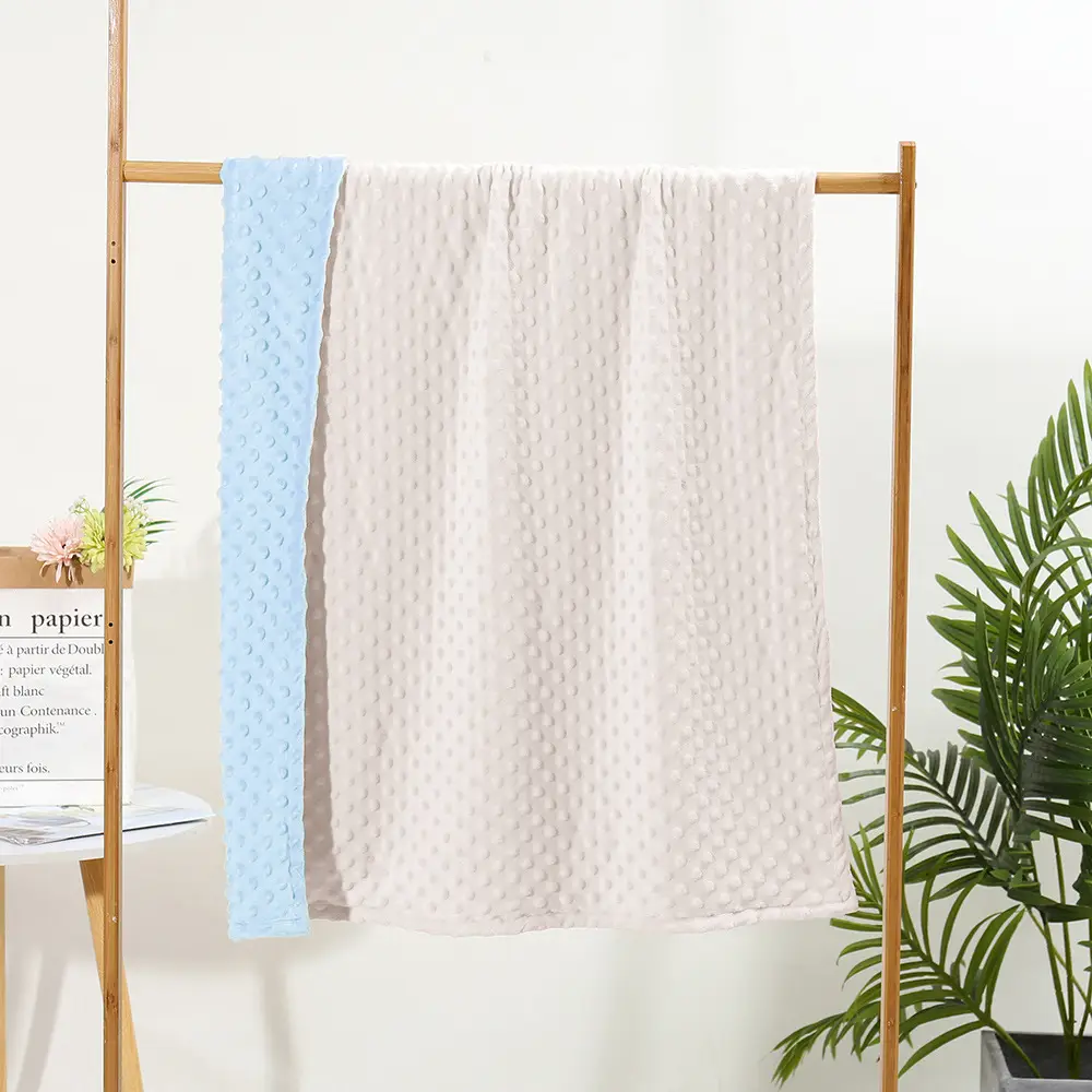 Baby Type a Safety Double Layer Blanket White Patterned - Image 7