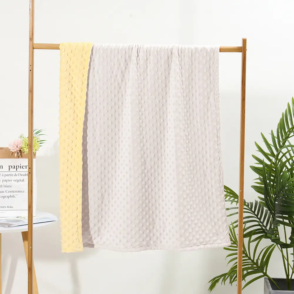 Baby Type a Safety Double Layer Blanket White Patterned - Image 8