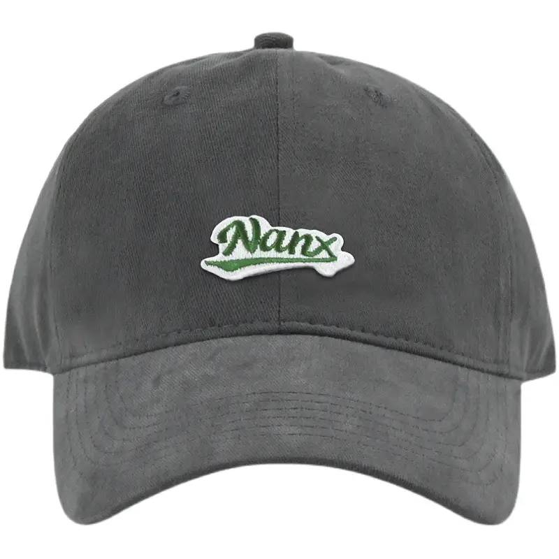 Nate Baseball Cap Grey Embroidered Big Head
