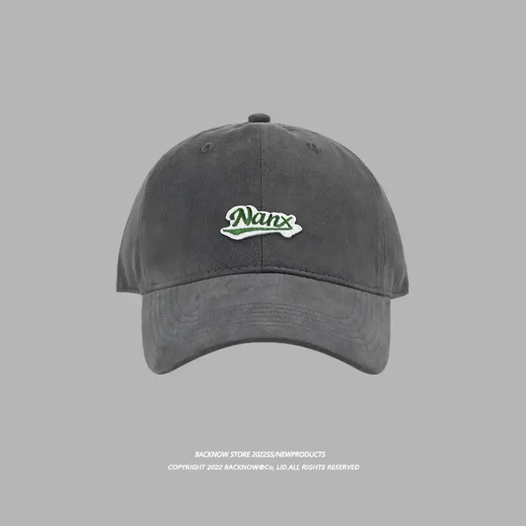 Nate Baseball Cap Grey Embroidered Big Head — feature 22