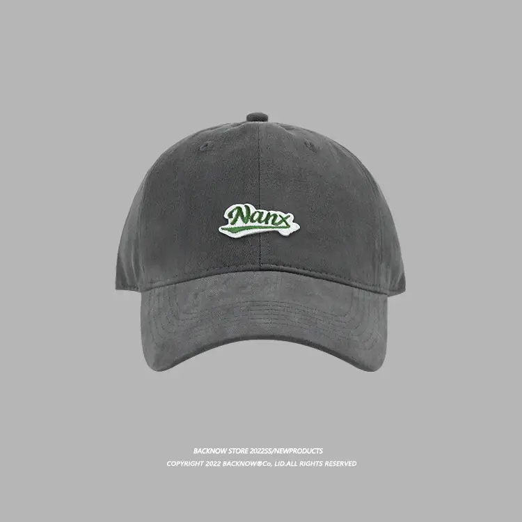 Nate Baseball Cap Grey Embroidered Big Head - Image 10