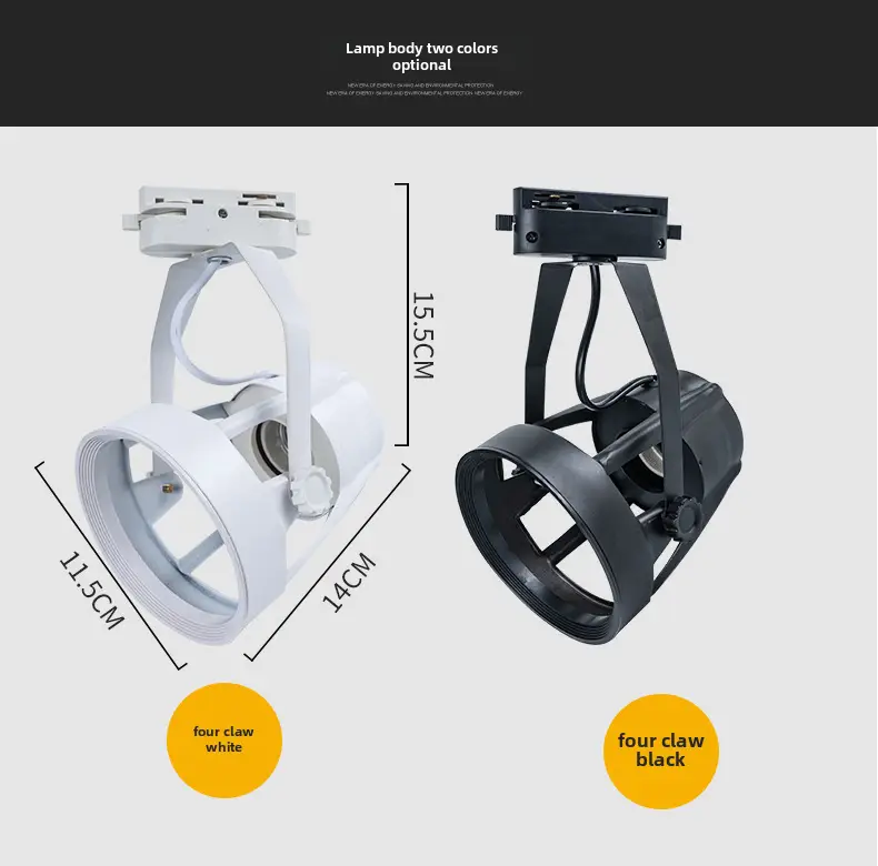 LED Track Lamp with PAR30 Spotlight & E27 Bracket - Image 4