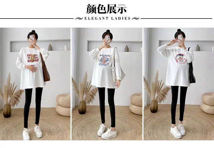 Matthion Print Long Sleeve T-Shirt for Women Plus Size — feature 10
