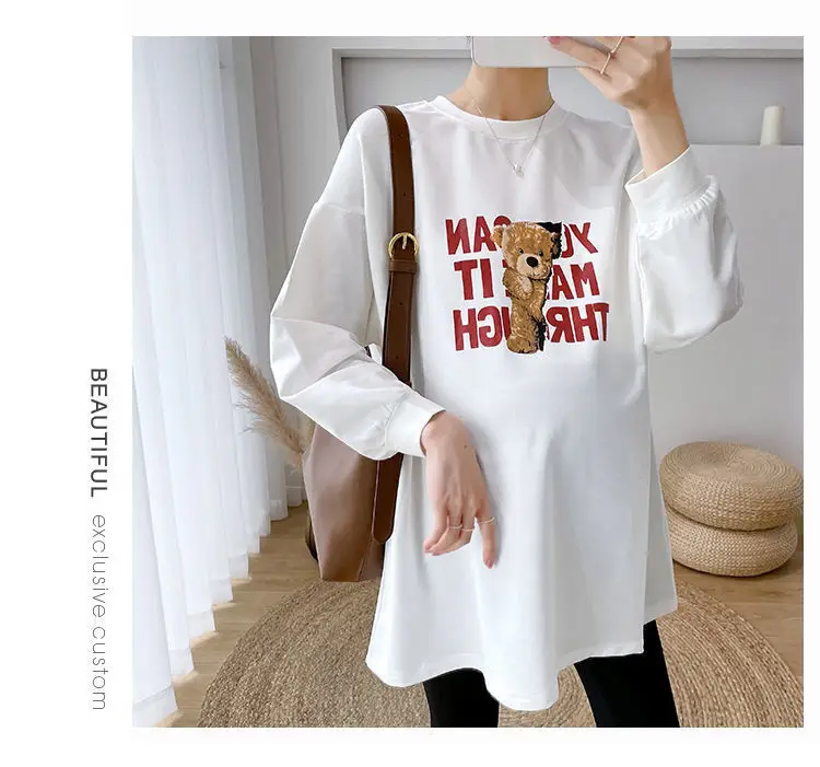 Matthion Print Long Sleeve T-Shirt for Women Plus Size — feature 13