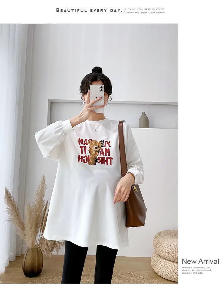 Matthion Print Long Sleeve T-Shirt for Women Plus Size — feature 14