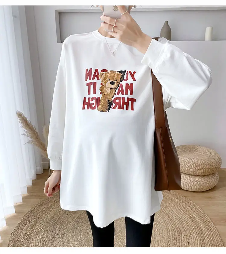 Matthion Print Long Sleeve T-Shirt for Women Plus Size — feature 17