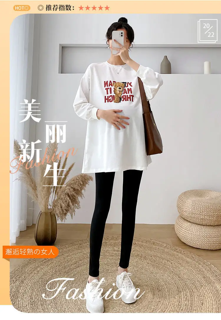 Matthion Print Long Sleeve T-Shirt for Women Plus Size — feature 2