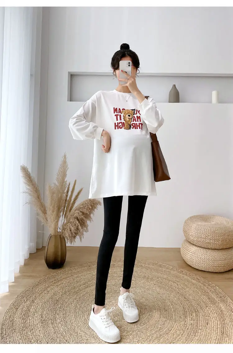 Matthion Print Long Sleeve T-Shirt for Women Plus Size — feature 20