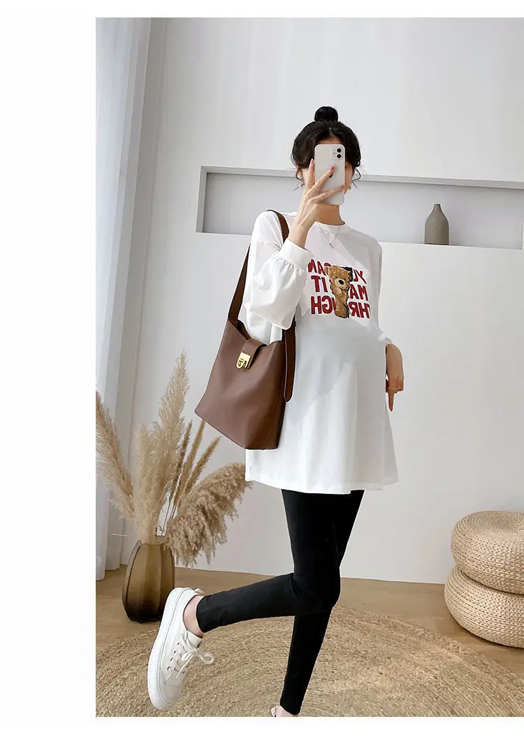 Matthion Print Long Sleeve T-Shirt for Women Plus Size — feature 22