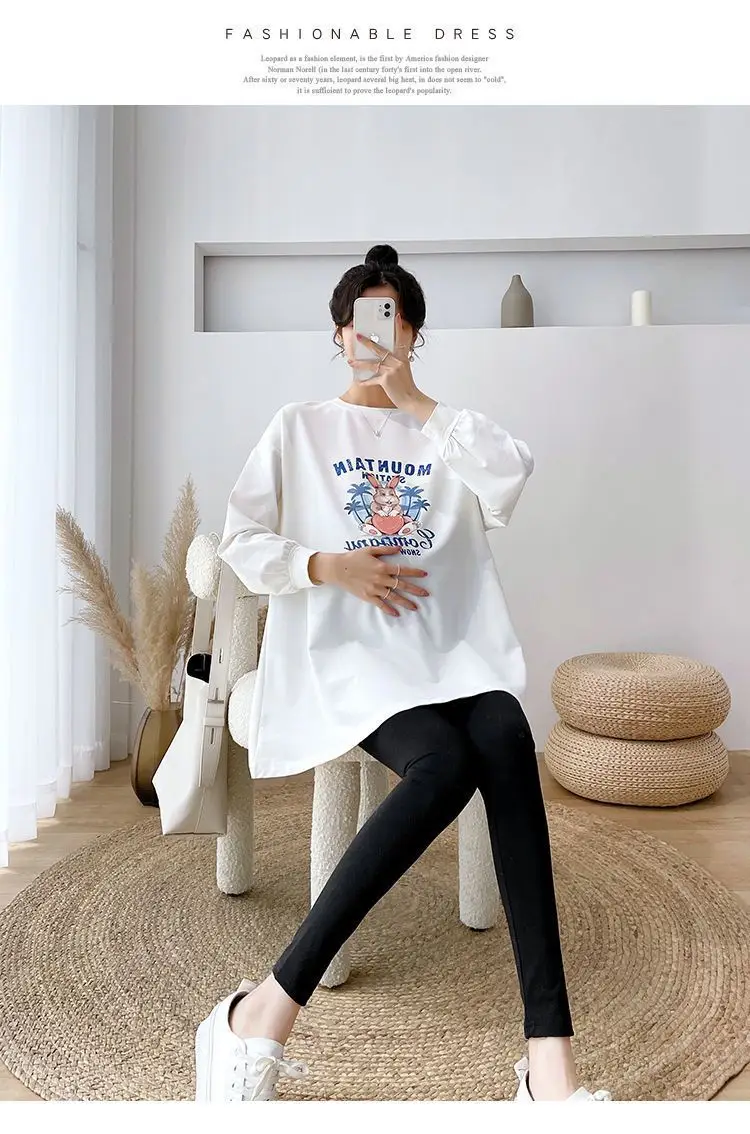 Matthion Print Long Sleeve T-Shirt for Women Plus Size — feature 26