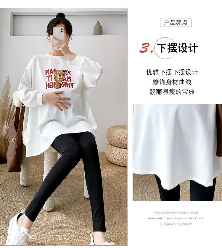 Matthion Print Long Sleeve T-Shirt for Women Plus Size — feature 8