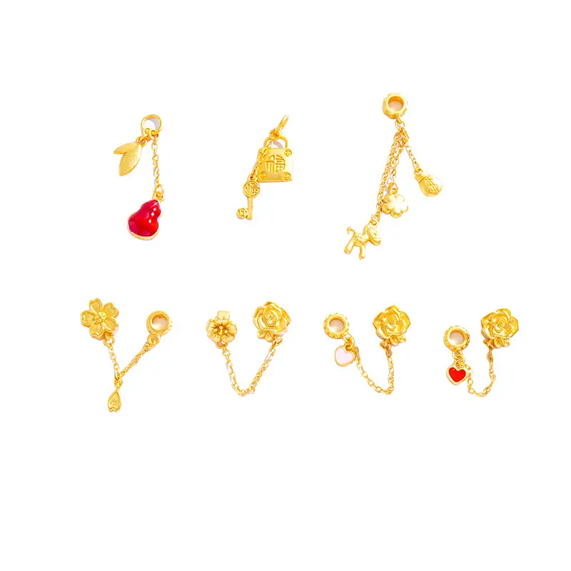 Gold Flower Chain Bracelet for Women
