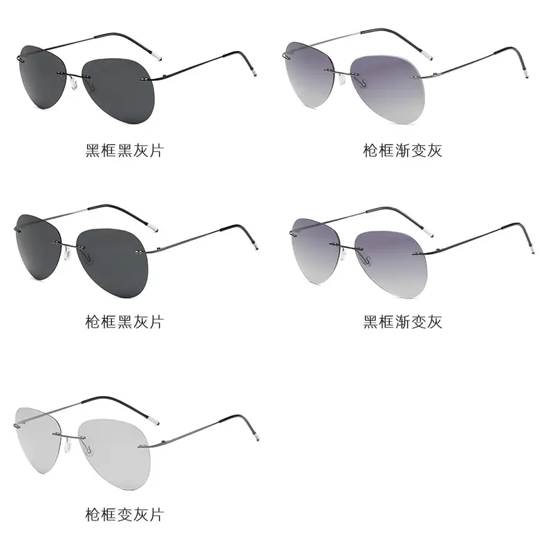 Men Polarized Driving Sunglasses Titanium Alloy High End β feature 13