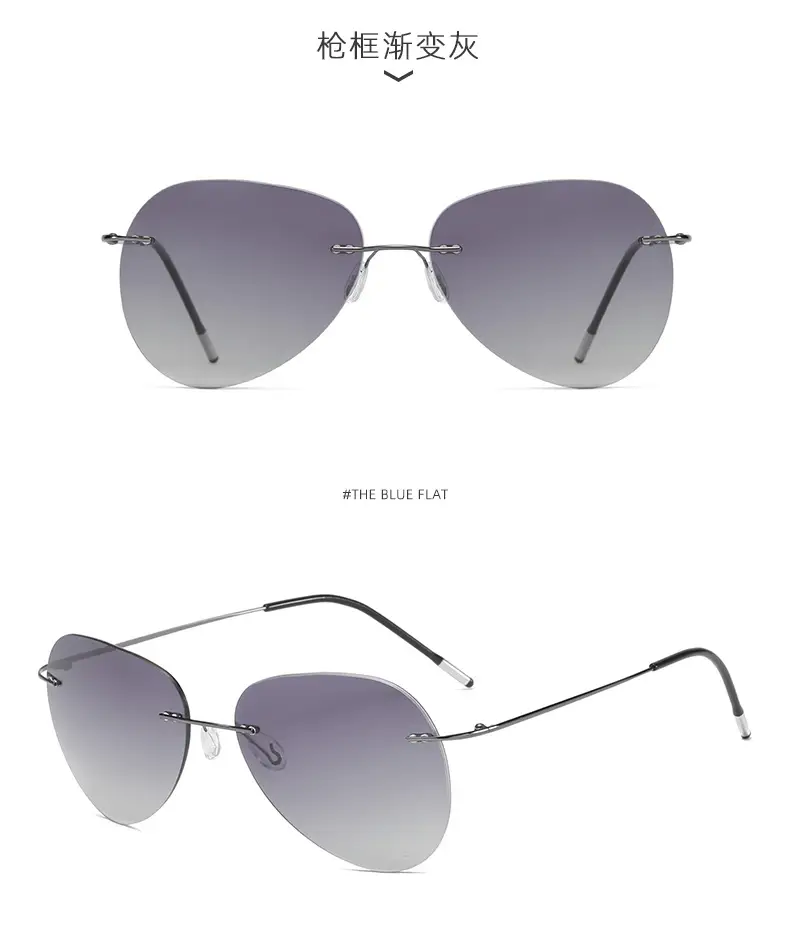 Men Polarized Driving Sunglasses Titanium Alloy High End β feature 18