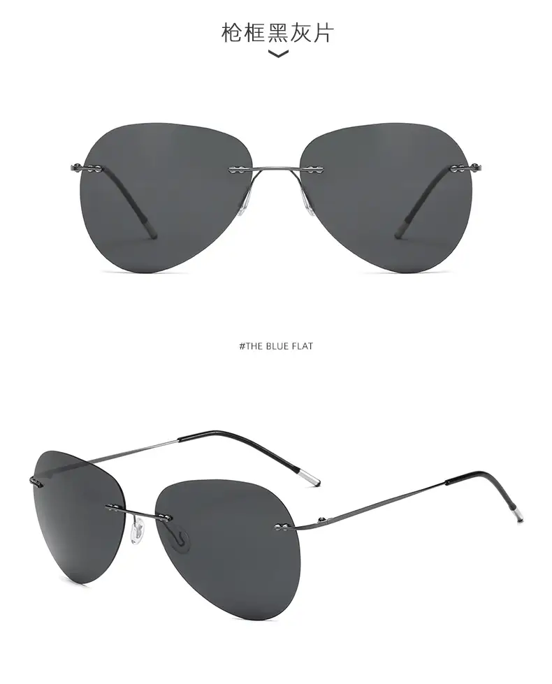 Men Polarized Driving Sunglasses Titanium Alloy High End β feature 19