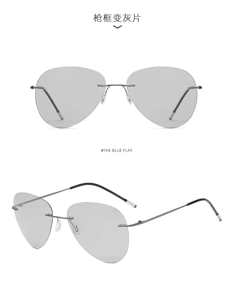 Men Polarized Driving Sunglasses Titanium Alloy High End β feature 21