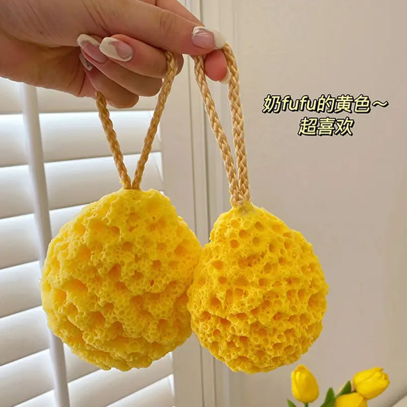 Japanese Honeycomb Bath Sponge for Girls, Durable & Comfortable