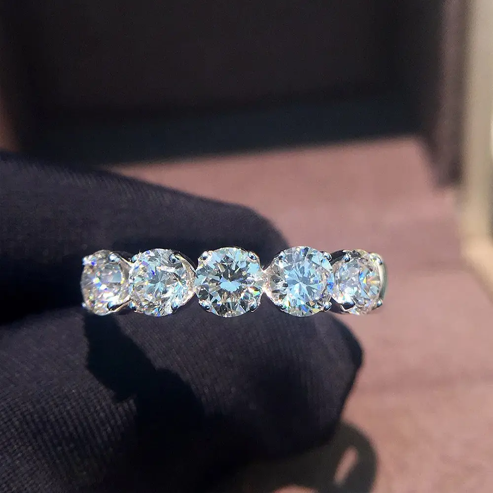 Cao Shi Douyin Live Broadcast Ring with Full Set Zircon - Image 2