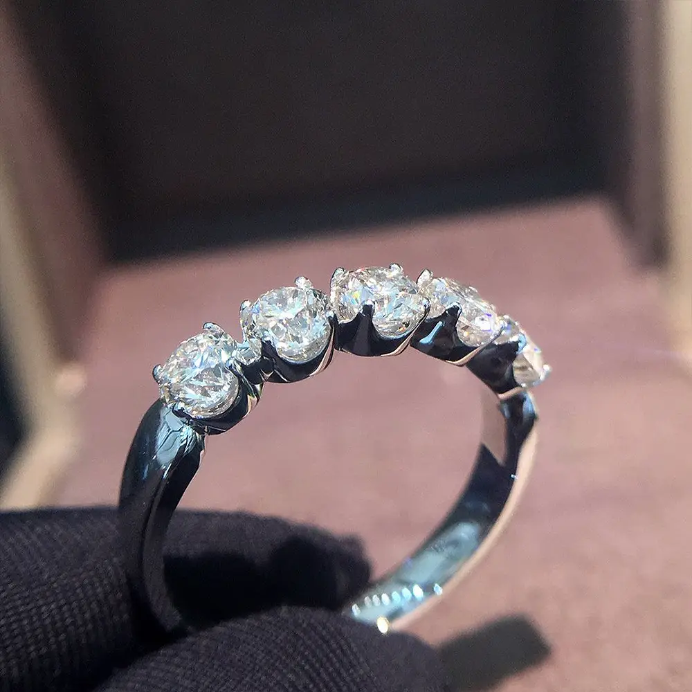 Cao Shi Douyin Live Broadcast Ring with Full Set Zircon - Image 3