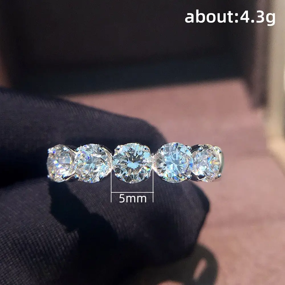 Cao Shi Douyin Live Broadcast Ring with Full Set Zircon - Image 5