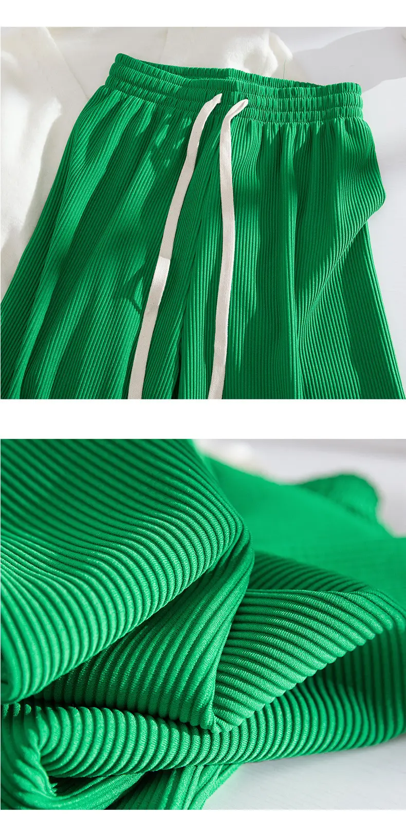 Women's Snake Bone Wide Leg Pants Spring Autumn 2023 — feature 11