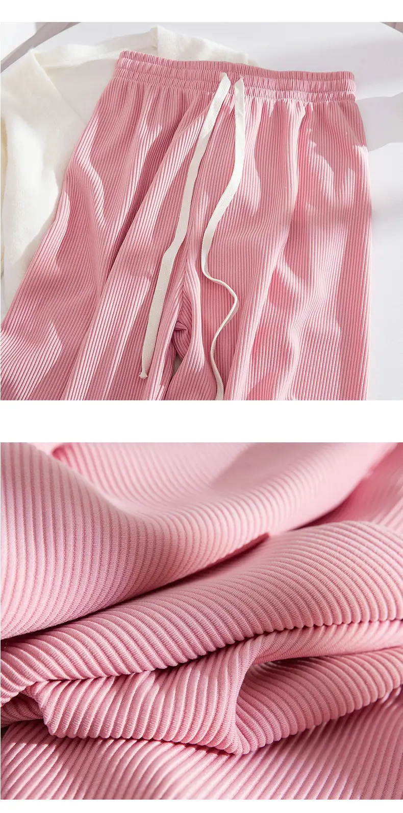 Women's Snake Bone Wide Leg Pants Spring Autumn 2023 — feature 13