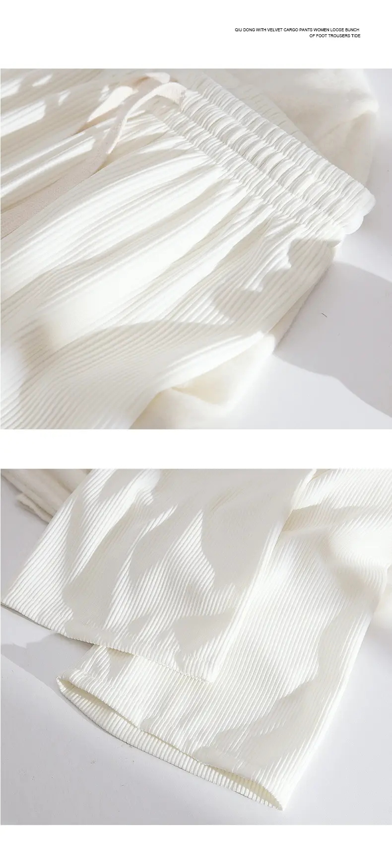 Women's Snake Bone Wide Leg Pants Spring Autumn 2023 — feature 9