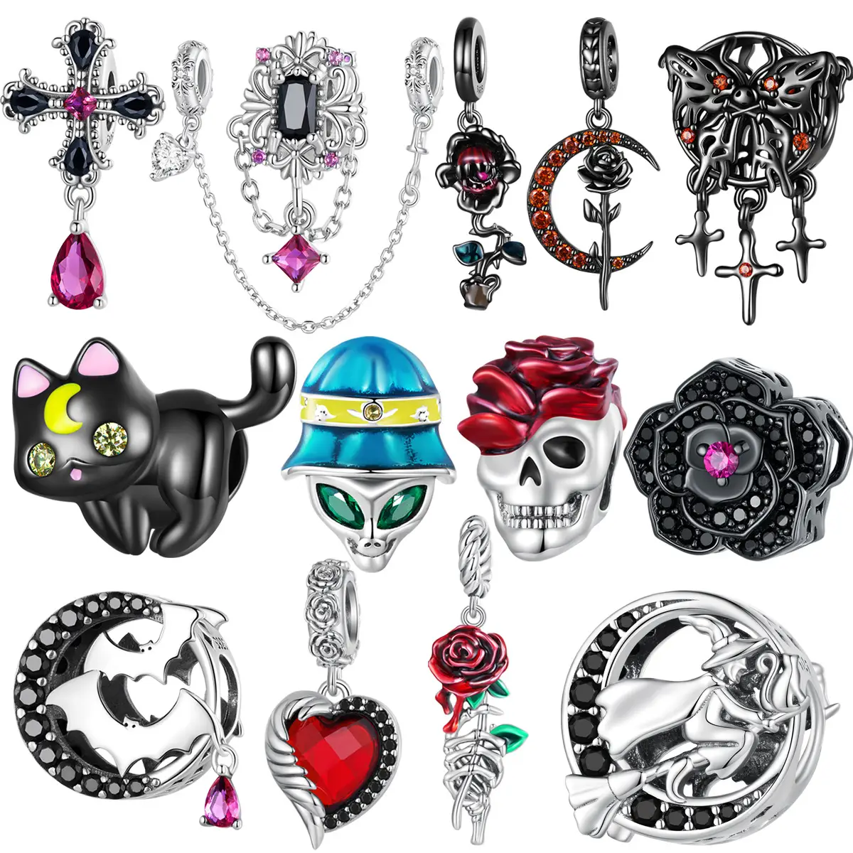Halloween Earrings Set Sterling Silver 9.25M — feature 3
