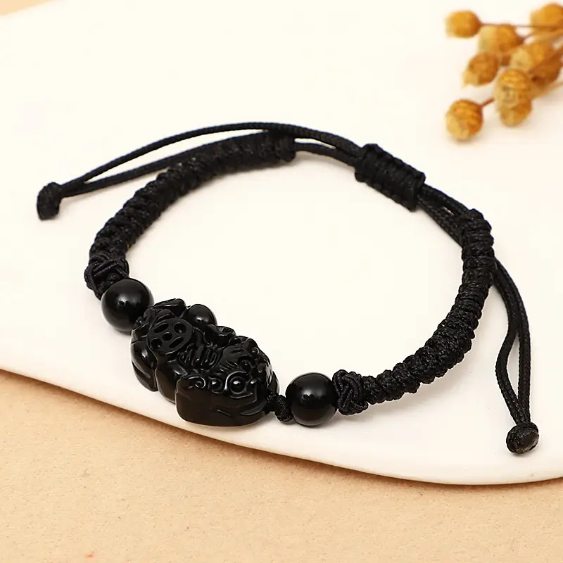 Red Natural Agate Pixiu Bracelet for Men Women - Image 6