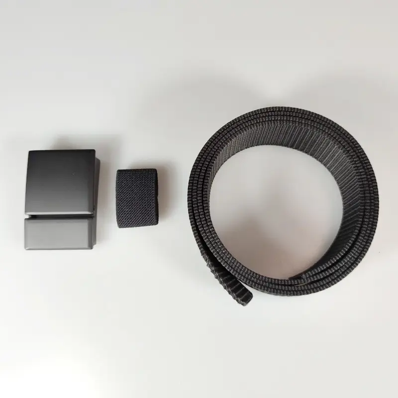 Men's Navy Blue Nylon Belt with Flip Buckle 3.8CM - Image 8